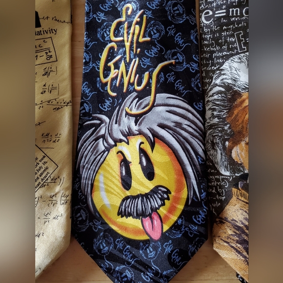 ALBERT EINSTEIN Lot of 3 Mens Ties - Picture 5 of 10
